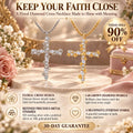 Keep Your Faith Close with a Floral Lab-Grown Diamond Cross Necklace -Last Day Sale-90% OFF🔥