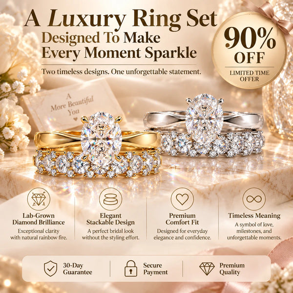 A Timeless Diamond Ring Stack Designed To Celebrate Your Forever Moments-Last Day Sale-90% OFF🔥