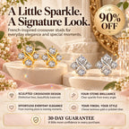 A Little Sparkle, A Signature Look — Discover Your New Favorite Crossover Diamond Stud Earrings-Last Day Sale🔥90% OFF