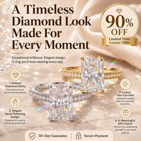 A Timeless Lab-Grown Diamond Ring Designed To Make Every Moment Feel Luxurious-Last Day Sale-90% OFF🔥