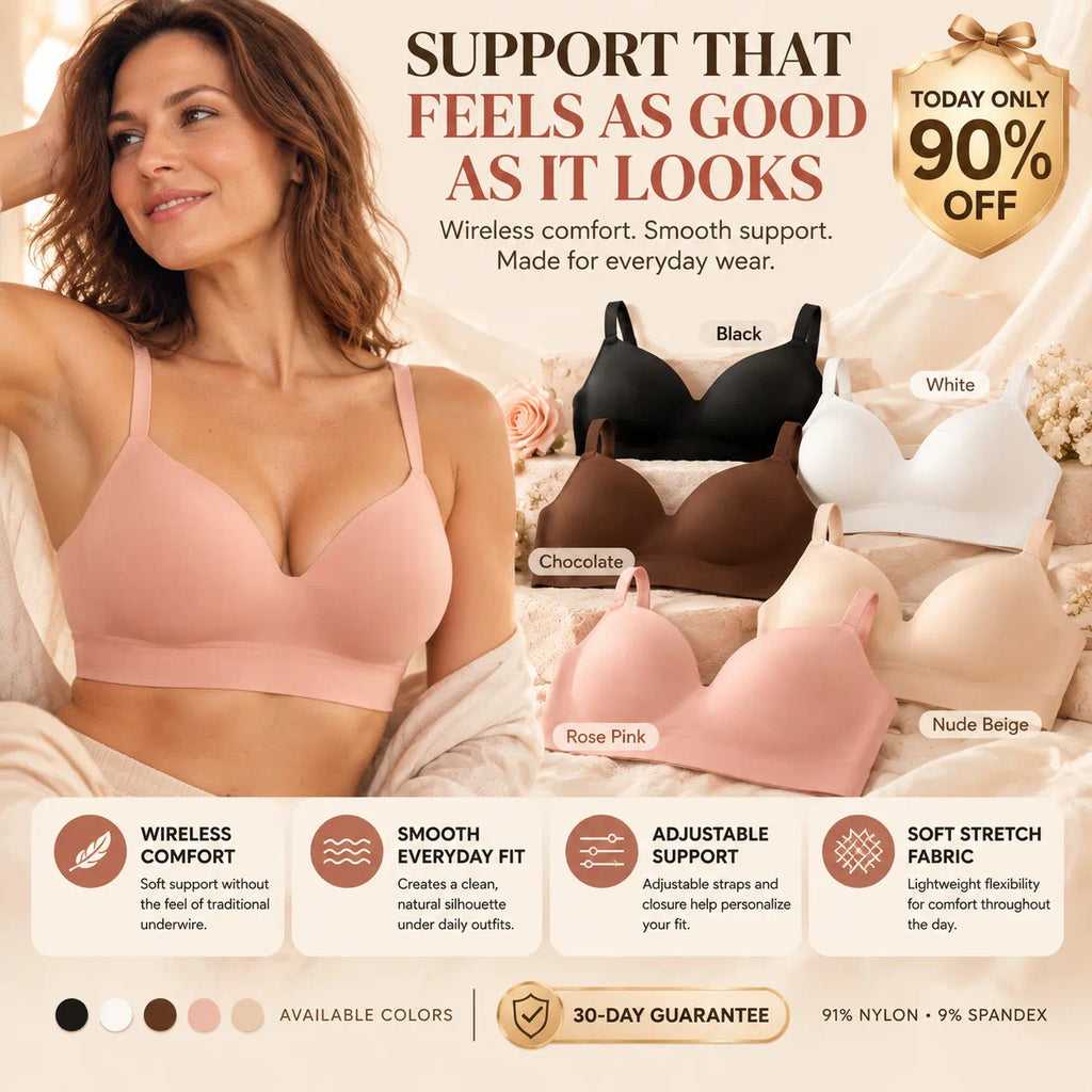 Finally, A Wireless Bra That Gives You The Comfort You Want And The Support You Need-Last Day Sale🔥90% OFF
