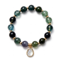 Midnight Garden Gemstone Beaded Bracelet