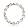 Crystal Clear Quartz Beaded Bracelet
