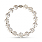 Crystal Clear Quartz Beaded Bracelet