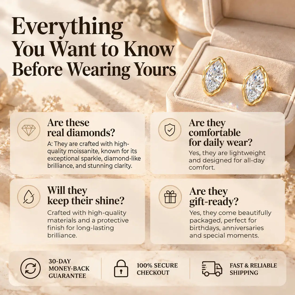 The Moissanite Earrings That Make Every Look Feel More Expensive — Timeless Marquise Brilliance Designed For Everyday Luxury-Last Day Sale🔥90% OFF