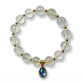 Dewdrop Mint Gemstone & Blue Teardrop Bracelet