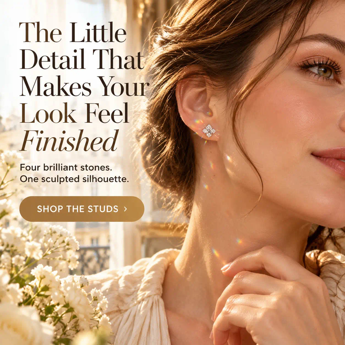 A Little Sparkle, A Signature Look — Discover Your New Favorite Crossover Diamond Stud Earrings-Last Day Sale🔥90% OFF