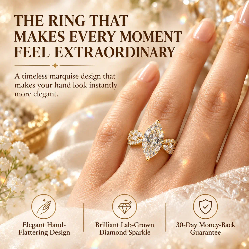A Diamond Ring Designed To Celebrate Your Love, Your Story, And You-Last Day Sale-90% OFF🔥
