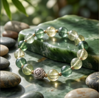 Serene Sage Translucent Beaded Bracelet