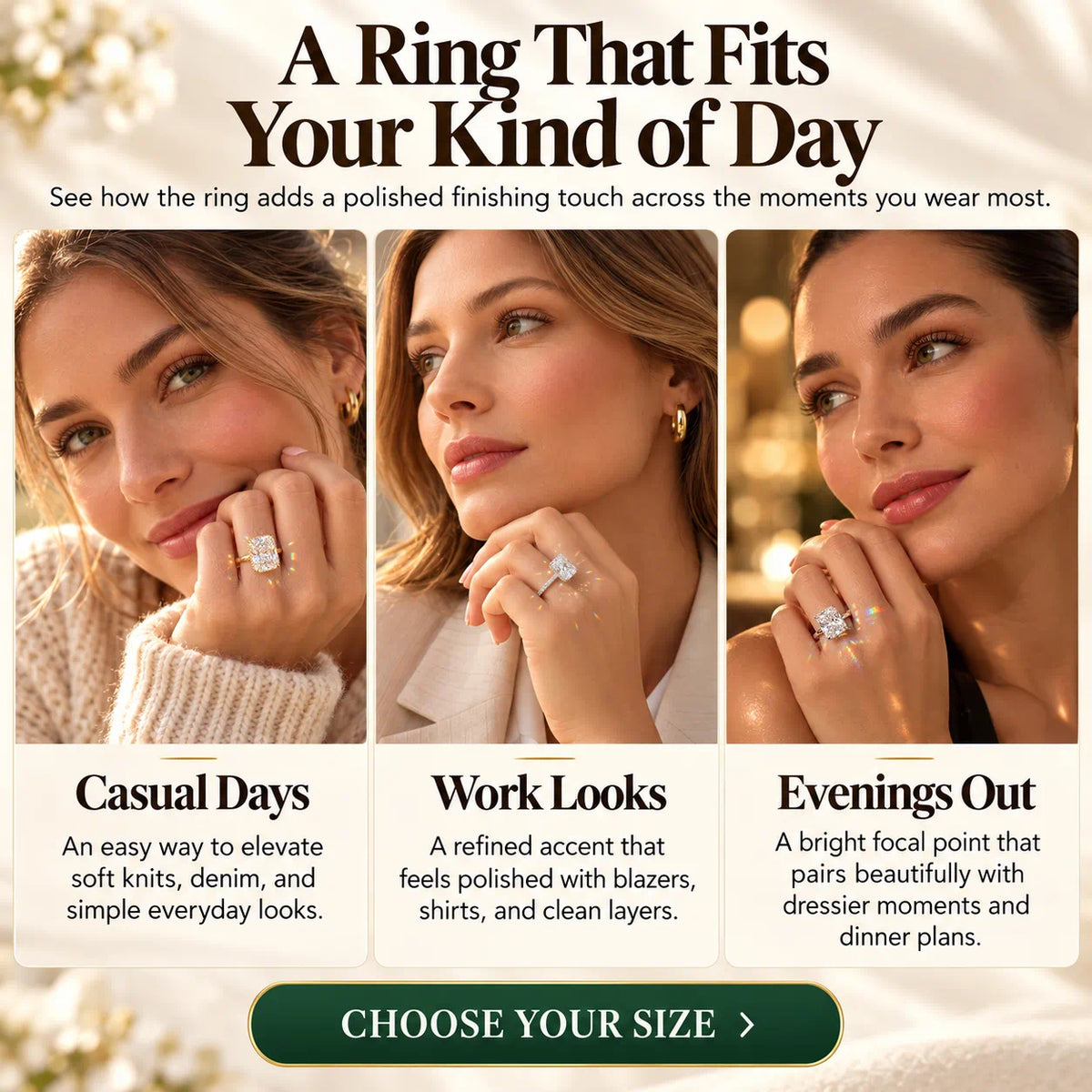 A Radiant-Cut Lab-Grown Diamond Ring That Makes Every Day Feel a Little More Special-Last Day Sale-90% OFF🔥