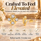 A Little Sparkle, A Signature Look — Discover Your New Favorite Crossover Diamond Stud Earrings-Last Day Sale🔥90% OFF