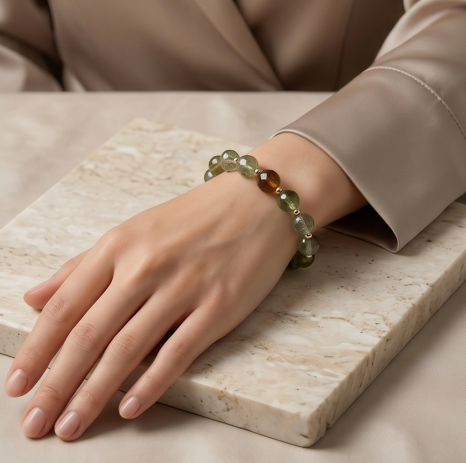 Emerald Woods Gemstone Drop Bracelet