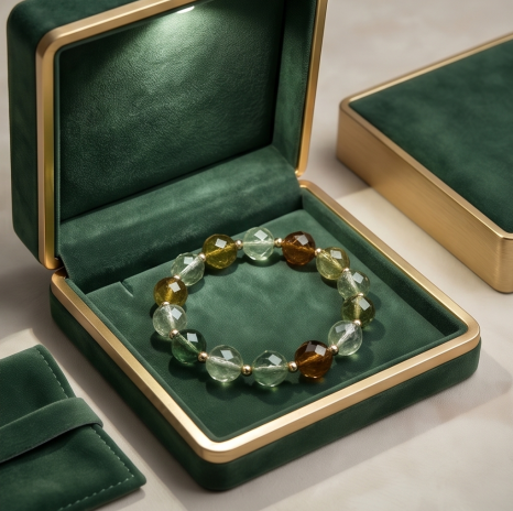 Emerald Woods Gemstone Drop Bracelet