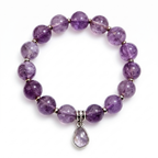 Royal Amethyst Gemstone Drop Bracelet