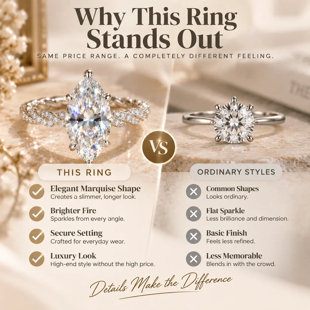The Luxury Marquise Ring That Makes Your Hands Look Instantly More Elegant-Last Day Sale-90% OFF🔥