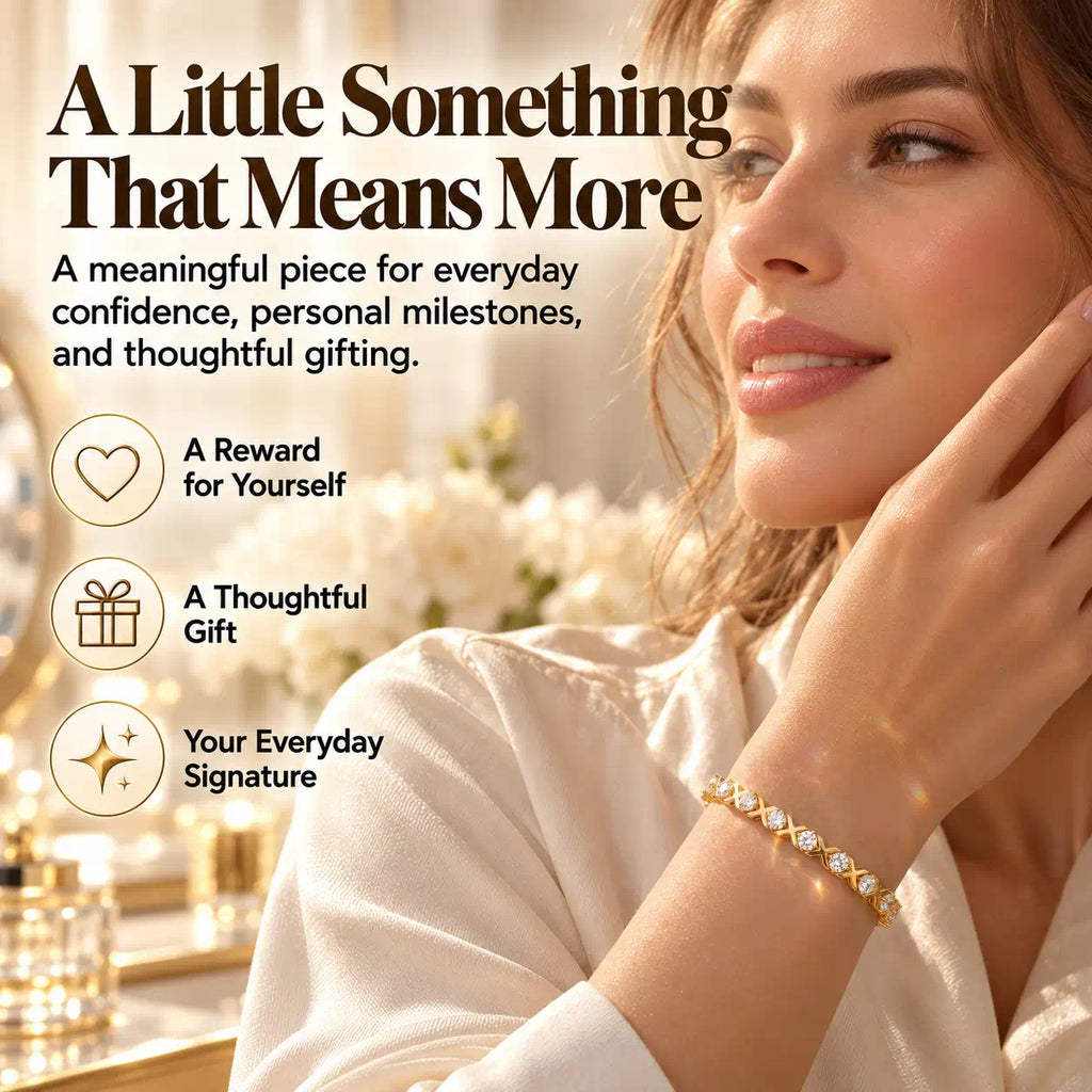 A distinctive X-link silhouette, brilliant lab-grown diamonds, and two timeless finishes. Find the bracelet that makes your everyday style feel more refined. -Last Day Sale-90% OFF🔥