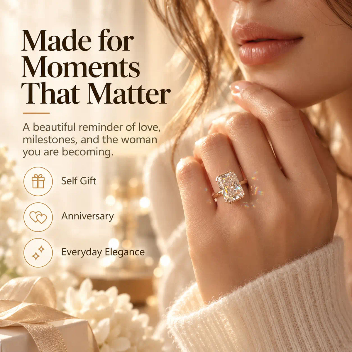 The Luxury-Looking Diamond Ring She’ll Never Want To Take Off-Last Day Sale-90% OFF🔥