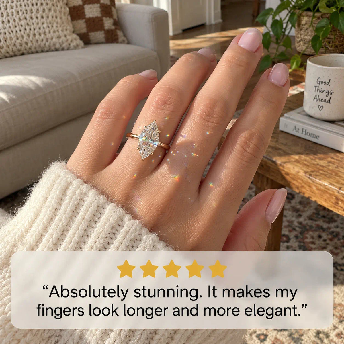 The Marquise Diamond Ring Designed To Make Your Hands Look Longer, More Elegant & Effortlessly Luxurious-Last Day Sale-90% OFF🔥