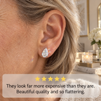 Pear-Shaped Lab-Grown Diamond Stud Earrings That Flatter Your Face & Add Timeless Luxury To Every Look-Last Day Sale🔥90% OFF