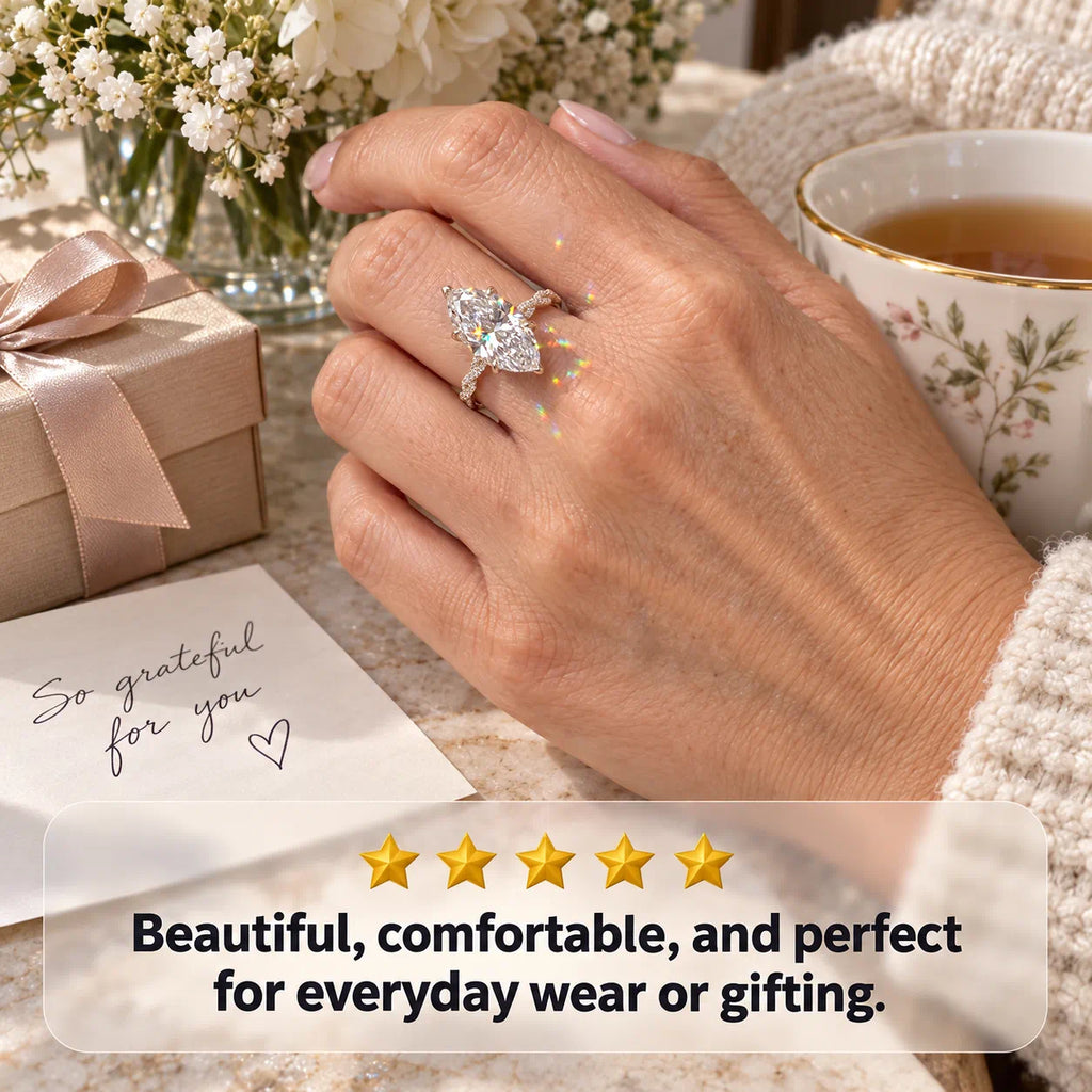 The Luxury Marquise Ring That Makes Your Hands Look Instantly More Elegant-Last Day Sale-90% OFF🔥