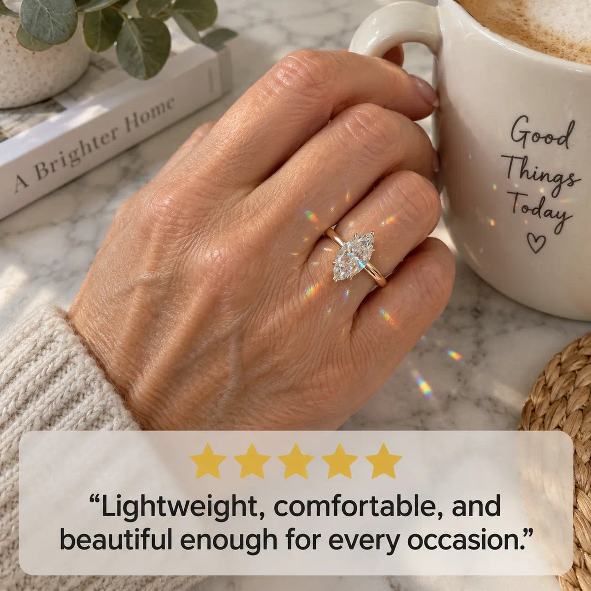 The Marquise Diamond Ring Designed To Make Your Hands Look Longer, More Elegant & Effortlessly Luxurious-Last Day Sale-90% OFF🔥