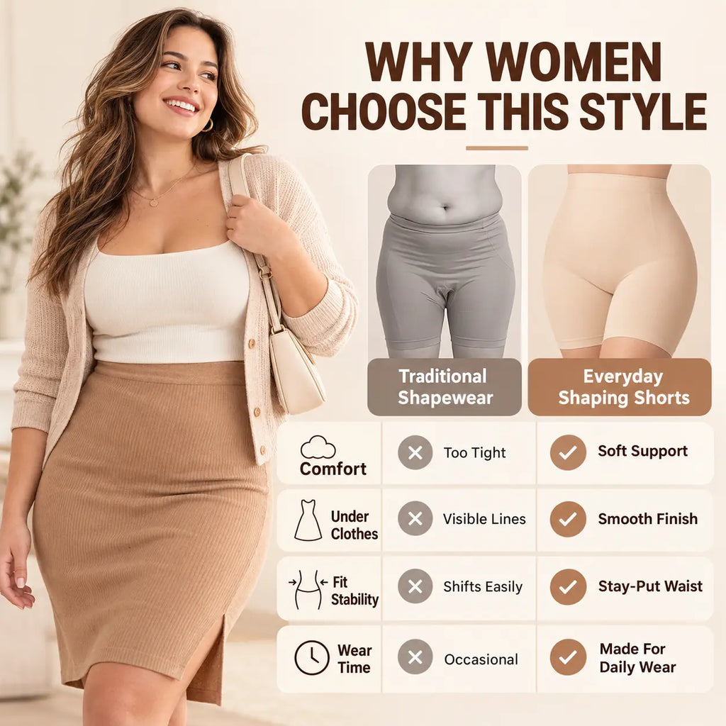 The Everyday Shaping Short That Helps You Feel Comfortable, Confident & Beautiful In Every Outfit-Last Day Sale🔥90% OFF