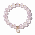 Blushing Rose Quartz Drop Bracelet