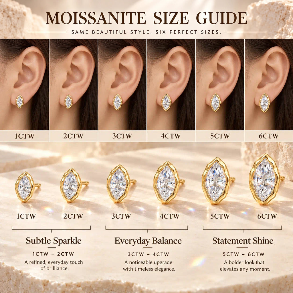 The Moissanite Earrings That Make Every Look Feel More Expensive — Timeless Marquise Brilliance Designed For Everyday Luxury-Last Day Sale🔥90% OFF