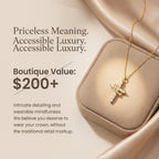 csandiva™ 14K Gold Rotatable Crown Cross Necklace - Discreet Anxiety Relief & Elegant Faith Jewelry | Claim 90% OFF Today🔥