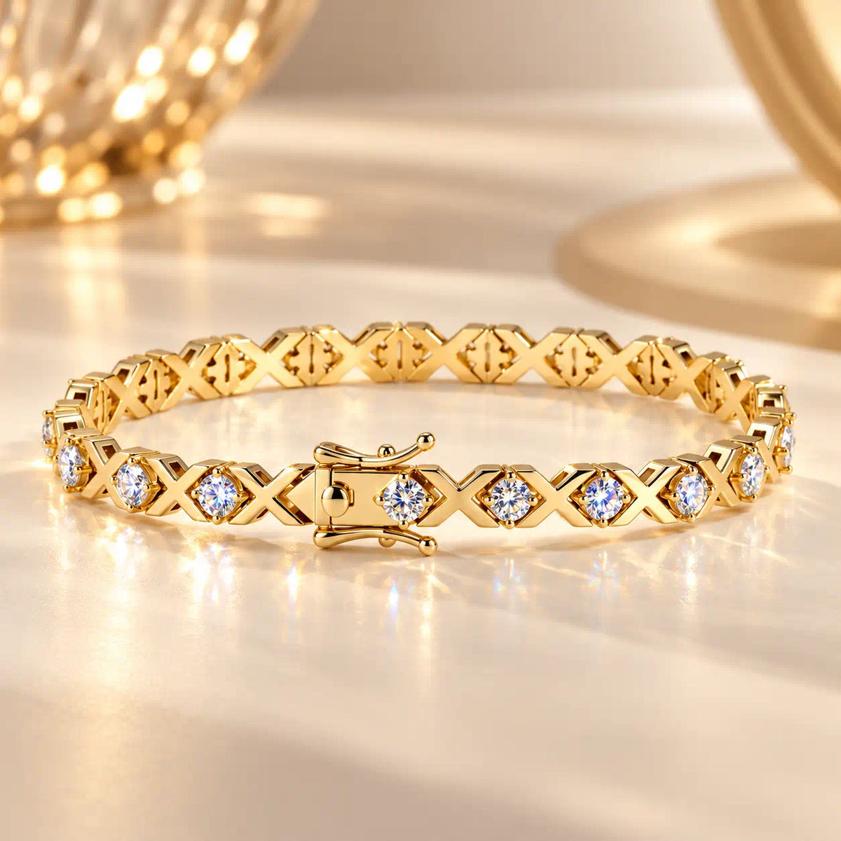 A distinctive X-link silhouette, brilliant lab-grown diamonds, and two timeless finishes. Find the bracelet that makes your everyday style feel more refined. -Last Day Sale-90% OFF🔥