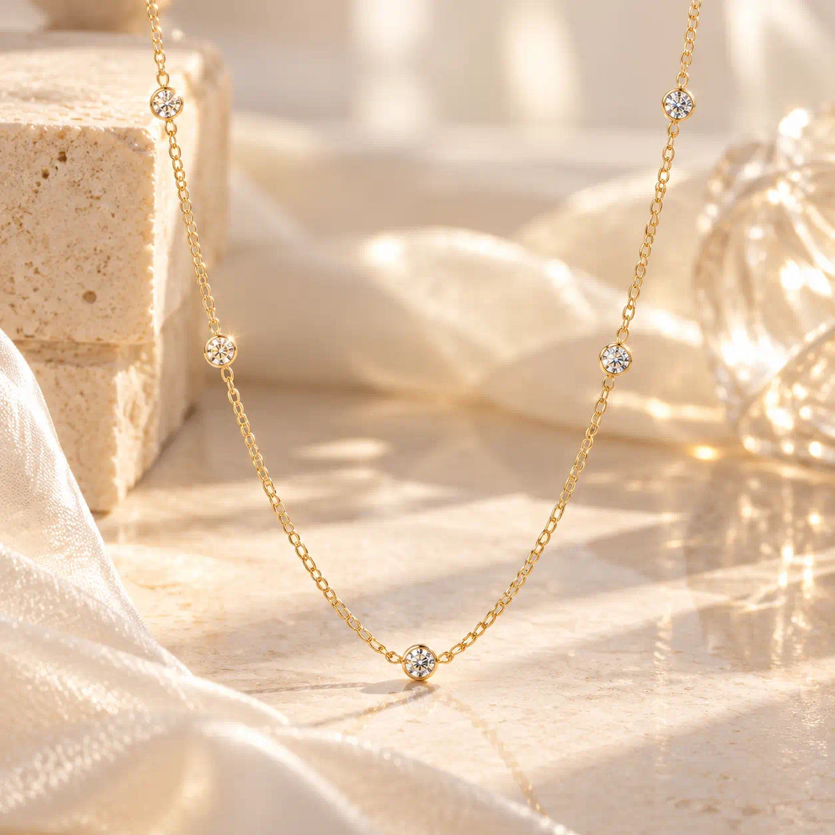 A Little Luxury You’ll Want to Wear Every Day — A Delicate Five-Stone Lab-Grown Diamond Necklace for Effortless, Timeless Elegance -Last Day Sale-90% OFF🔥