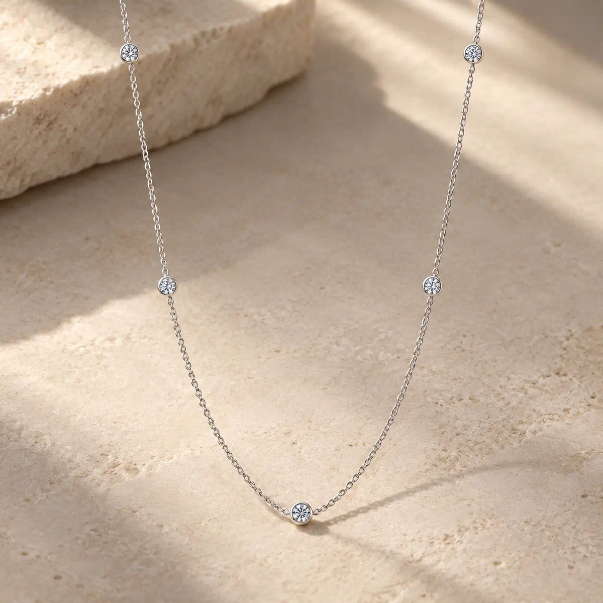 A Little Luxury You’ll Want to Wear Every Day — A Delicate Five-Stone Lab-Grown Diamond Necklace for Effortless, Timeless Elegance -Last Day Sale-90% OFF🔥