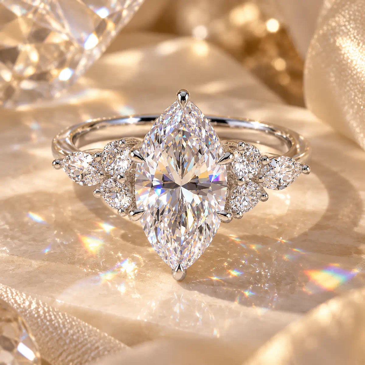 A Marquise Lab-Grown Diamond Ring Made to Be Remembered-Last Day Sale-90% OFF🔥