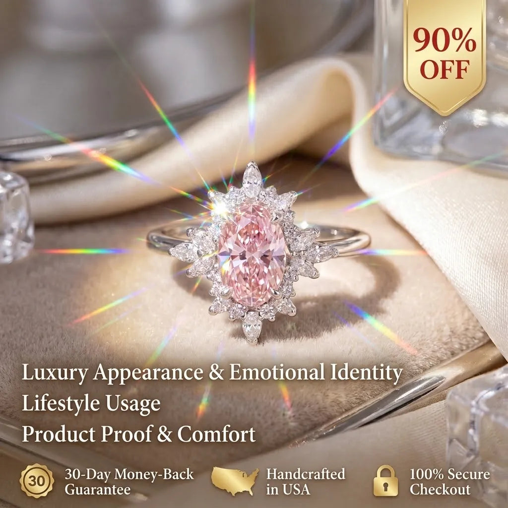 The Radiant Pink Oval Statement Ring – A Timeless Luxury-Inspired Design That Makes Every Moment Feel Special - Last Day Sale-90% OFF🔥